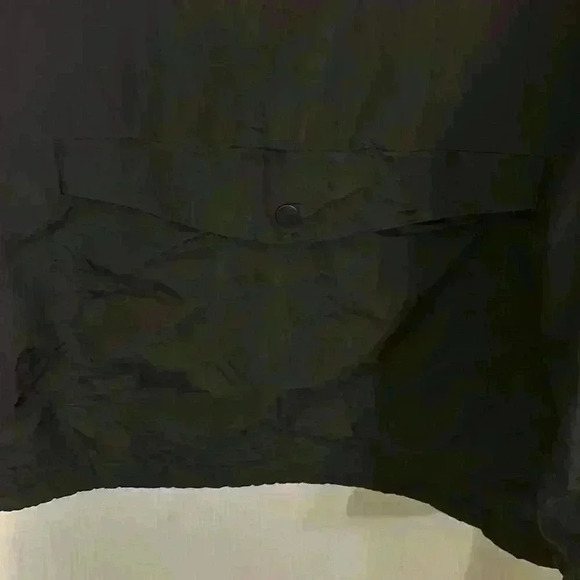 PINK VICTORIA'S SECRET Anorak Jacket Black Fleece Cowl Neck size L - Picture 3 of 8